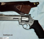 Taurus Raging Bull 444, .44 mag 6.5' revolver w/ custom leather holster