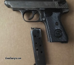 WWII Nazi German 32cal JP Shuer & Sohn, Suhl (7.65cal) Handgun