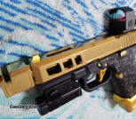 Glock 19 gen 3 gold custom