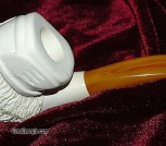 Vintage Early 70's Hand Carved Meerschaum Pipe