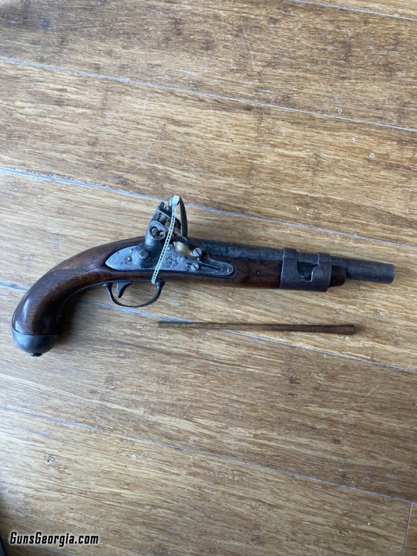 Flintlock Pistol by Simeon North 1816